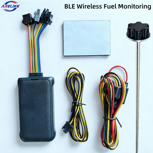 Wireless BLE Fuel Sensor & 4G GPS Tracker Kit | Real-time Fuel Level Monitoring and Tracking for Fleet, with Anti-Theft Alert