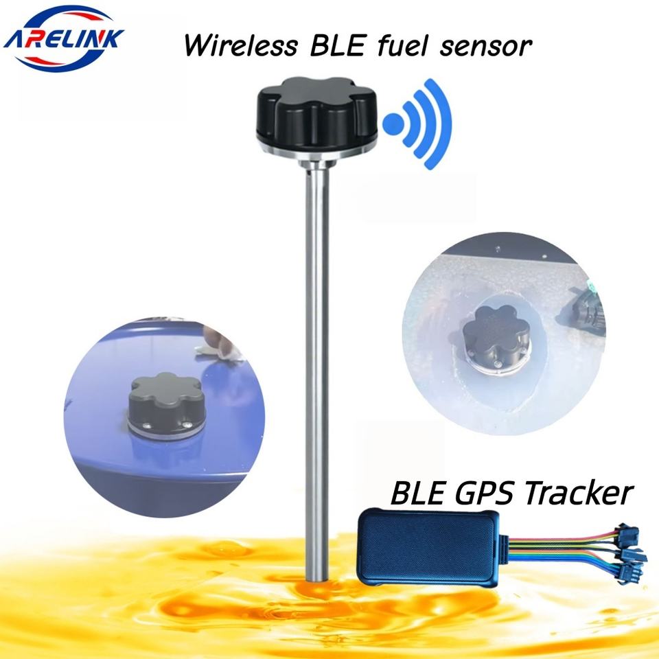 Wireless BLE Fuel Sensor & 4G GPS Tracker Kit | Real-time Fuel Level Monitoring and Tracking for Fleet, with Anti-Theft Alert
