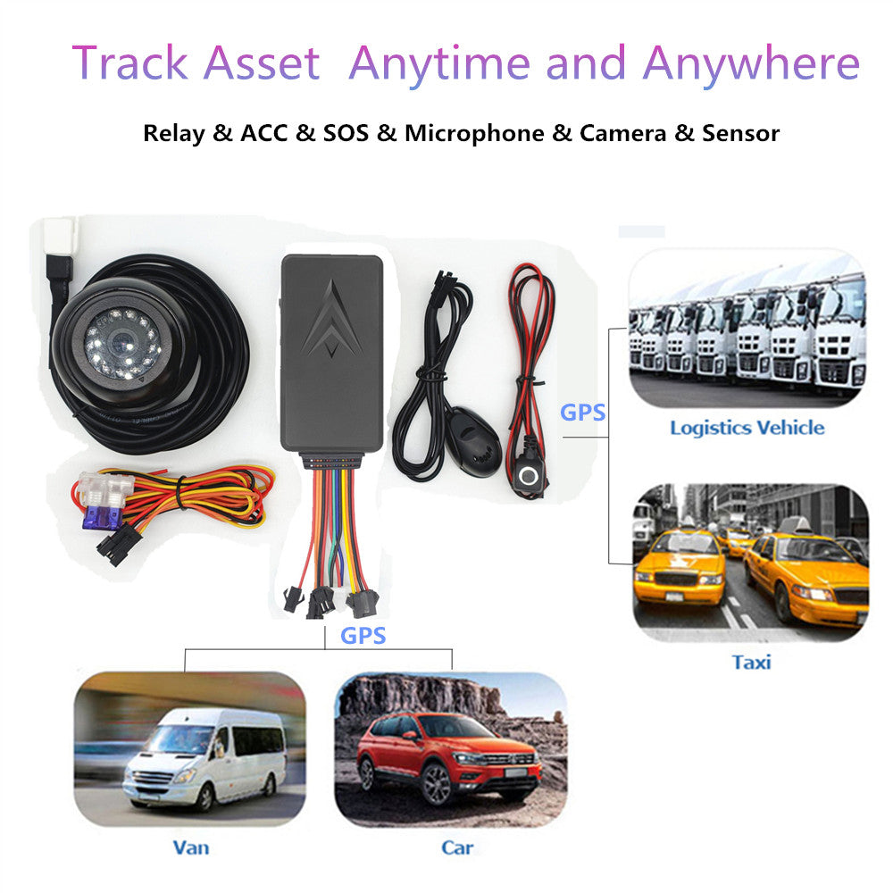 CA005 4G Car GPS Tracker with Glonass SOS/Vibration Alarm Waterproof Camera GPRS for Automotive Use-B&H Photo Video GPS