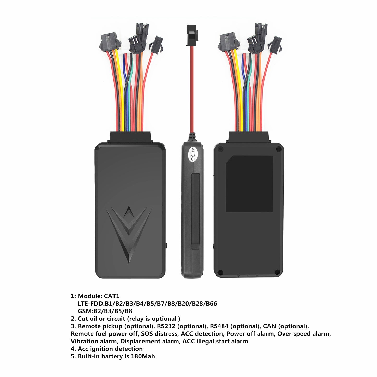 CA005 4G Car GPS Tracker with Glonass SOS/Vibration Alarm Waterproof Camera GPRS for Automotive Use-B&H Photo Video GPS