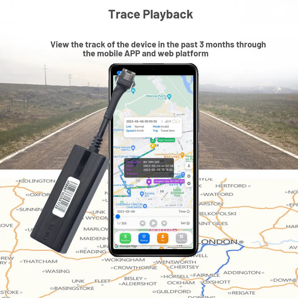 TK003 2G Mini GPS Tracker, Waterproof Anti-Theft Vehicle GPS Locator for Car Motorcycle Fleet Management